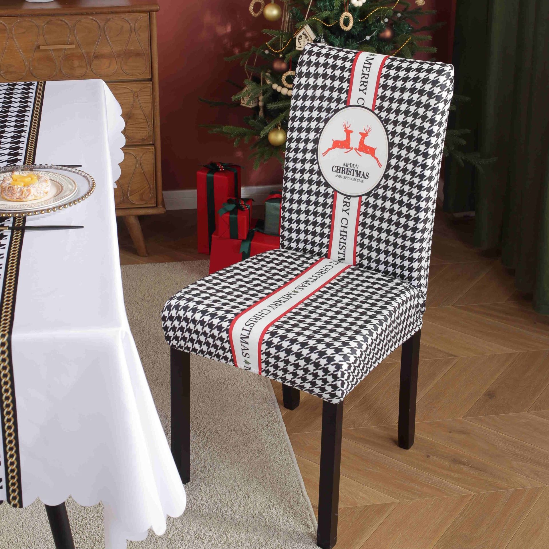 Christmas Cute Cartoon Polyester Tablecloth display picture 1