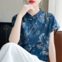 改良夏季印花代发衬衫