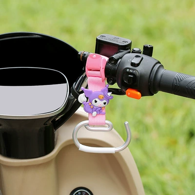 Universal Front Hook for — Other Electric Vehicle Accessories - pink-long-belt-e-hook-kuromi-right