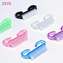 美甲清洁刷塑料指甲刷子小号牛角刷灰尘粉尘刷羊角牛角刷子软毛刷