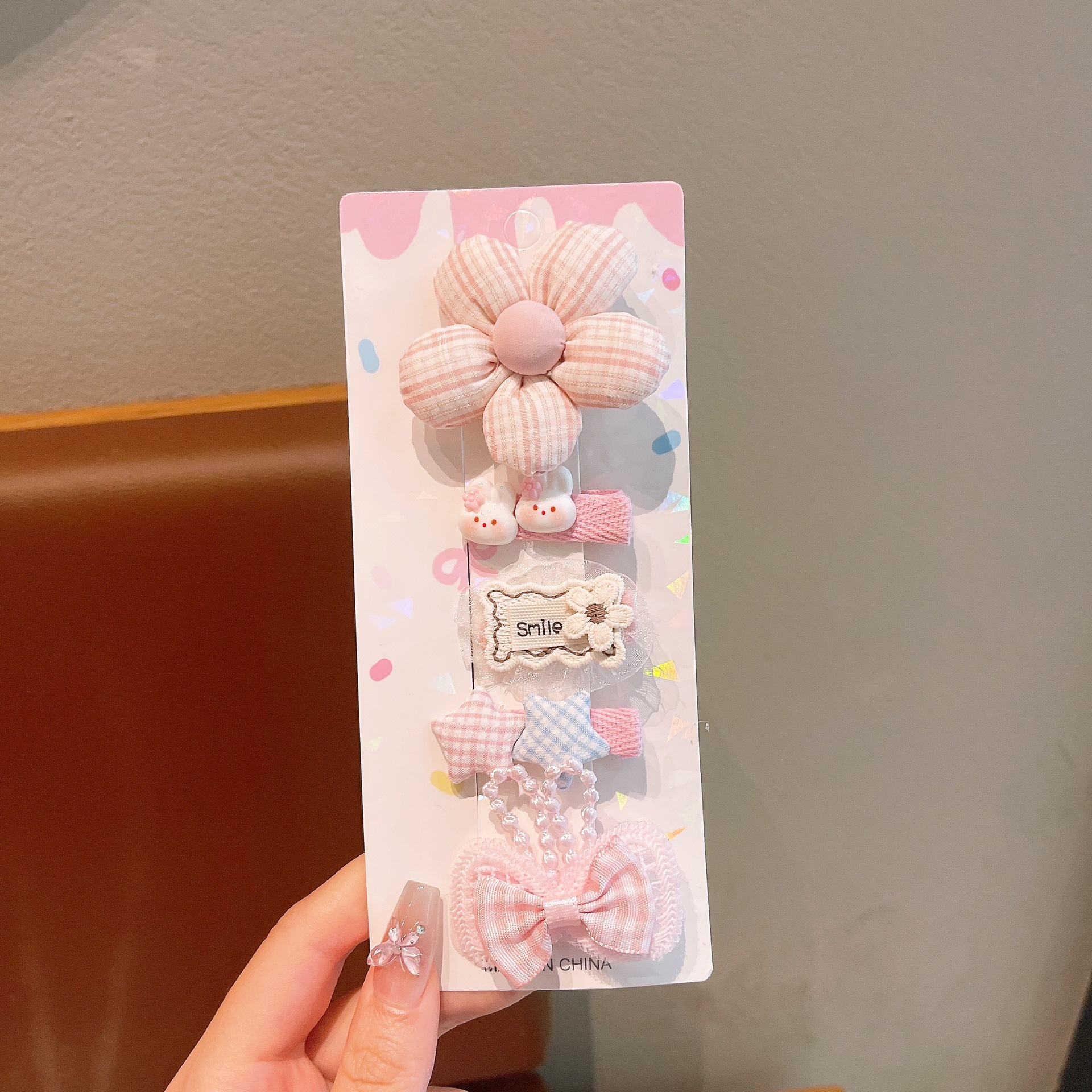 Niños clip de cabello niñas arco flor clip de cabello niñas clip de frangeo no daña cabello rotos decoración tridimensional para el cabello