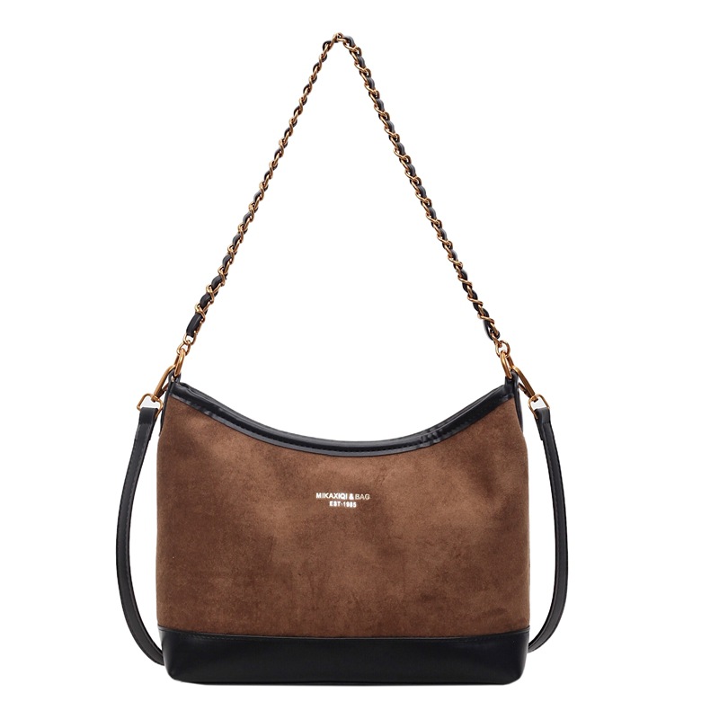 Bolsa de cadena transfronteriza retro esmerizado bolso de braza para mujeres otoño y invierno 2025 nuevo estilo versátil bolso de hombro de viaje