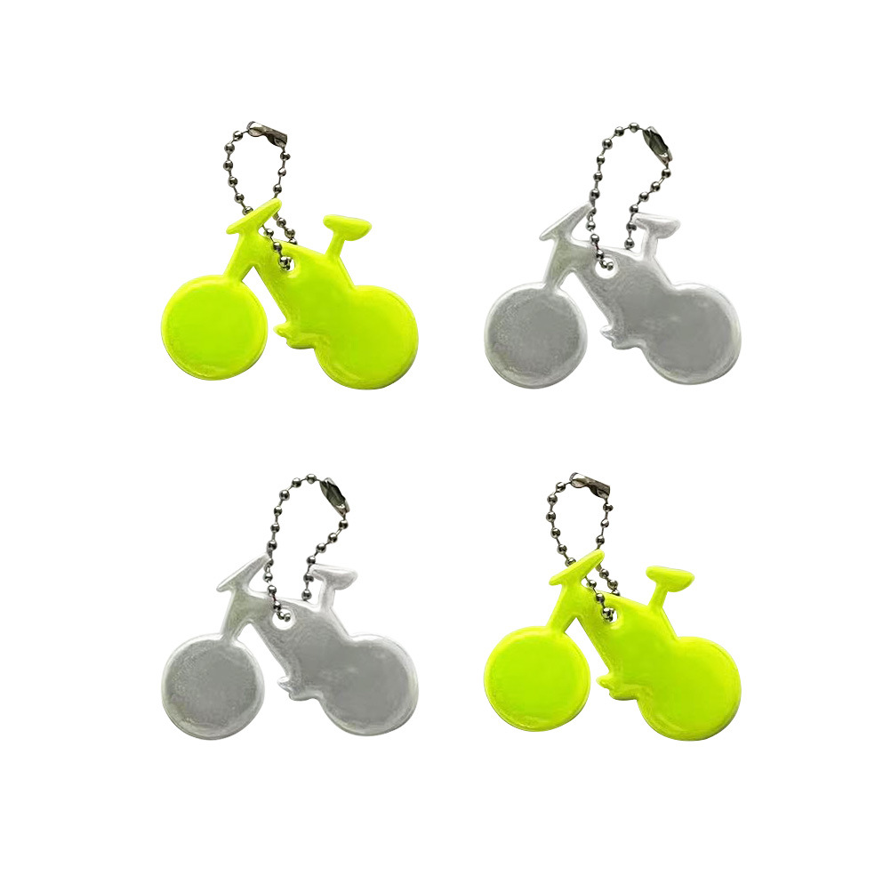 Transfronterizo Amazon bicicletas reflectantes colgantes PVC llaver de seguridad de carrera nocturna