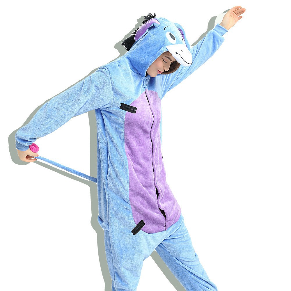 Otoño y invierno serie de animales de flanela de dibujos animados mono Goku polvo cerdo padres e hijos pareja ropa de casa interacción padre-hijo