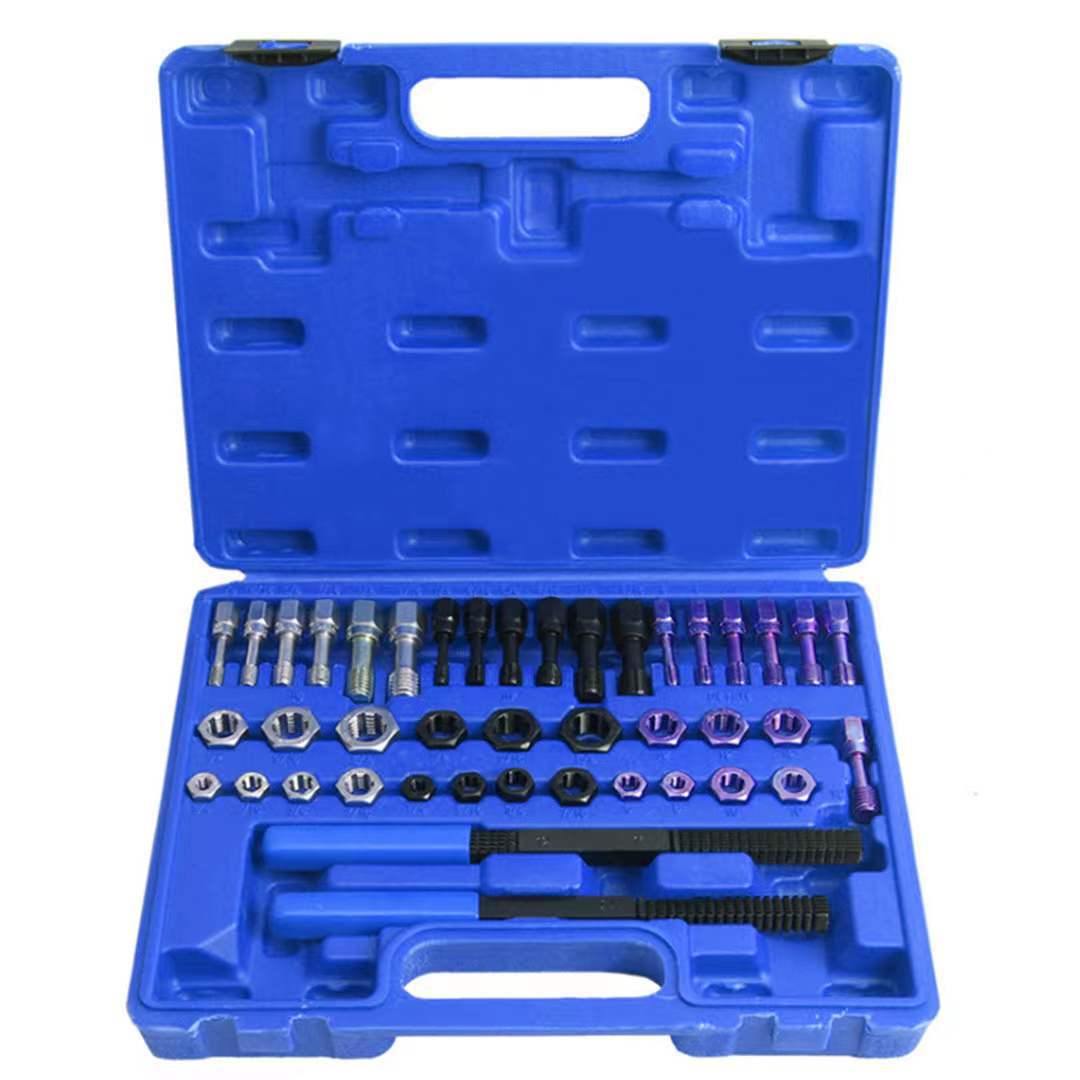 Conjunto de 42 Piezas de productos de exportación británicos dientes finos/dientes gruesos/herramientas de reparación de roscas métricas herramientas profesionales de reparación de automóviles