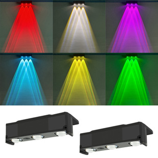 New solar wall lamp fence lamp outdoor courtyard garden 3led wall washer lamp home decoration atmosphere wall lamp