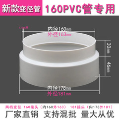 逆止弁レンジフード排煙変径リング160PVC管専用変換ヘッド異径管160-180変径管