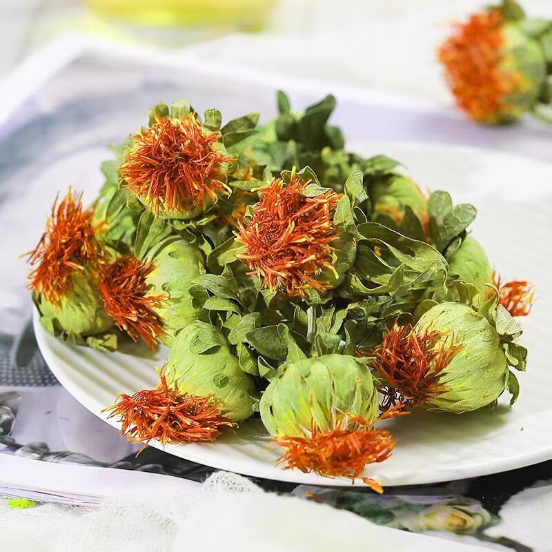 Tibetan Safflower Fruit Hong Hua Guo 500g Whole Dried Flowers for Herbal Tea and Infusions preparation
