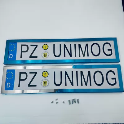 License plate holder/license plate holder Plate Frame, Sturdy and Stable, Suitable - silver