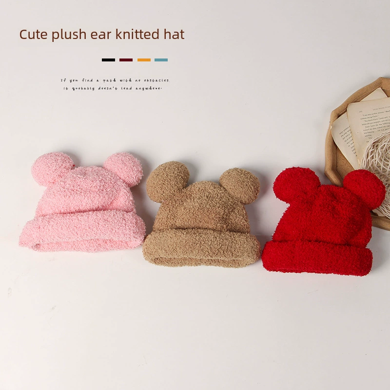 Colored children's winter keep warm hat, city style, western style