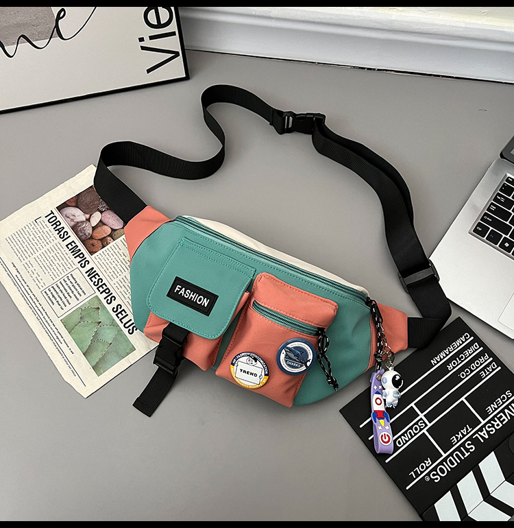 Chest bag, men's trendy workwear crossbody bag, men's backpack, ins trendy small bag, personalized and versatile waist bag, men's single-shoulder bag undefined