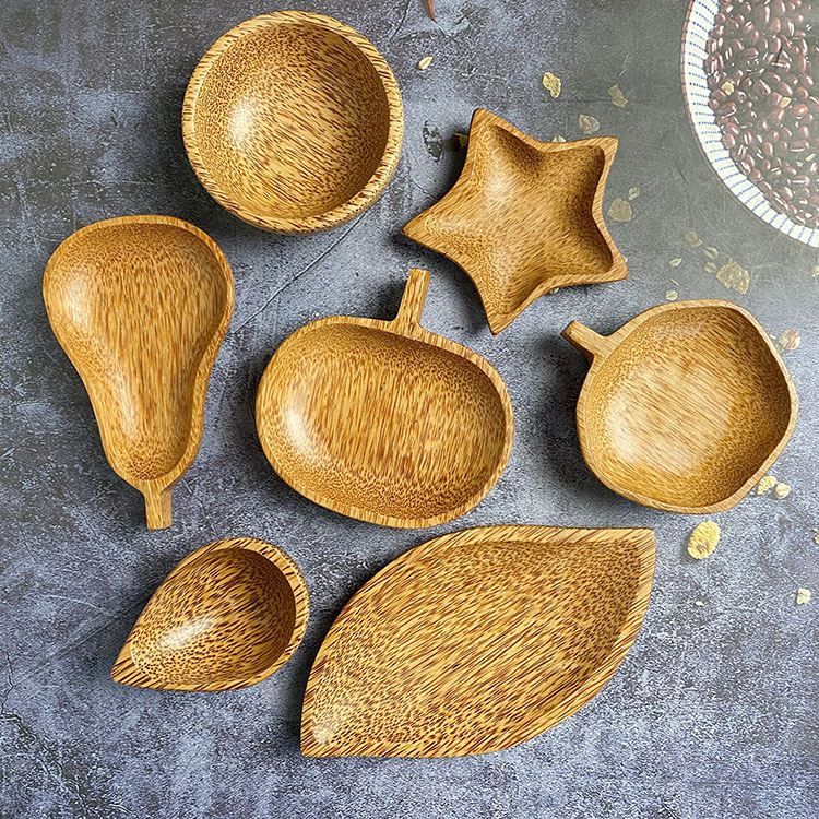 Coconut Bowl Sauce Bowl Tea Leaf Spoon Wooden Pastoral Style Small Dishes Dish Fruit-Shaped Ingredients Bowl Coconut Products Coconut Bowl Sauce Bowl Tea Leaf Spoon Wooden Pastoral Style Small Dishes Dish Fruit-Shaped Ingredients Bowl Coconut Products