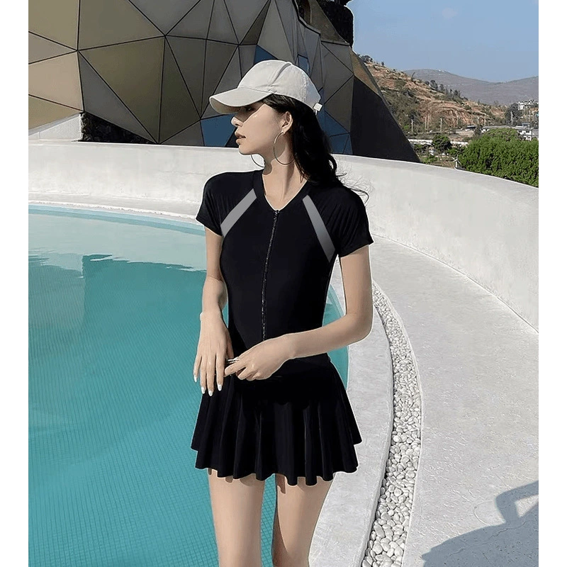 Summer swimwear for students, top with cups