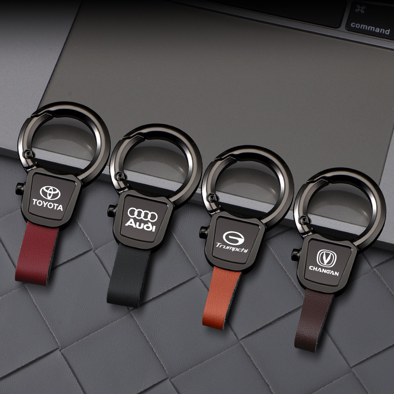 Llavero de coche grabado con láser nuevo colgante para hombre llavero anti-pérdida de alta calidad colgante de metal creativo de alta gama