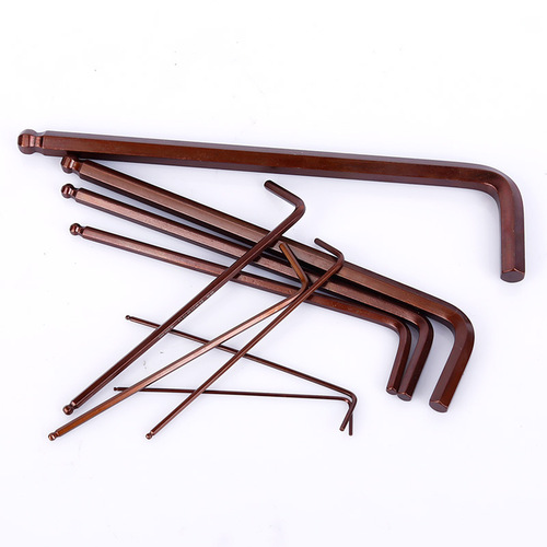 Manufacturer wholesale hexagonal wrench set ball head hexagonal 9-piece set hexagonal combination S2 hexagonal wrench
