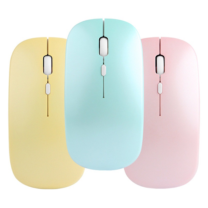 Macaron color inalámbrico Bluetooth tableta de tres modos ratón 2,4g color de carga neutral fábrica al por mayor