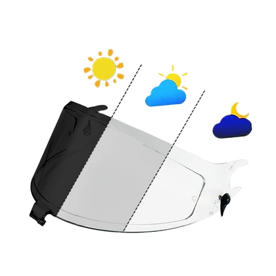 Dəbilqə (Kaska) aksesuarları, Gt/Pro/Rs Lens Helmets, Sun Protection - transparent-turns-dark-black