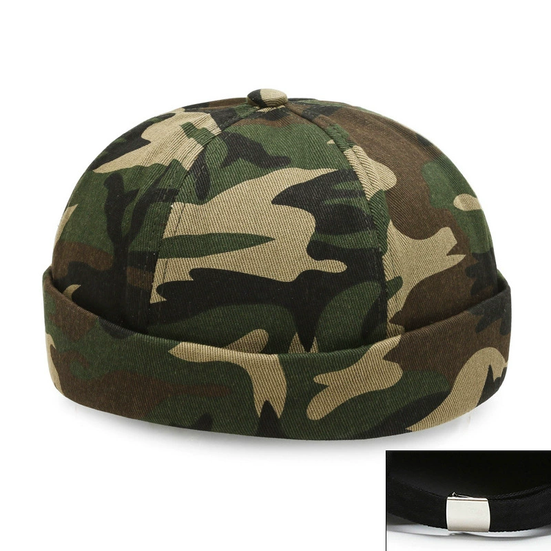 Landlord hat cotton beanie, solid spring–autumn brimless cap, one size adjustable 56–58 cm