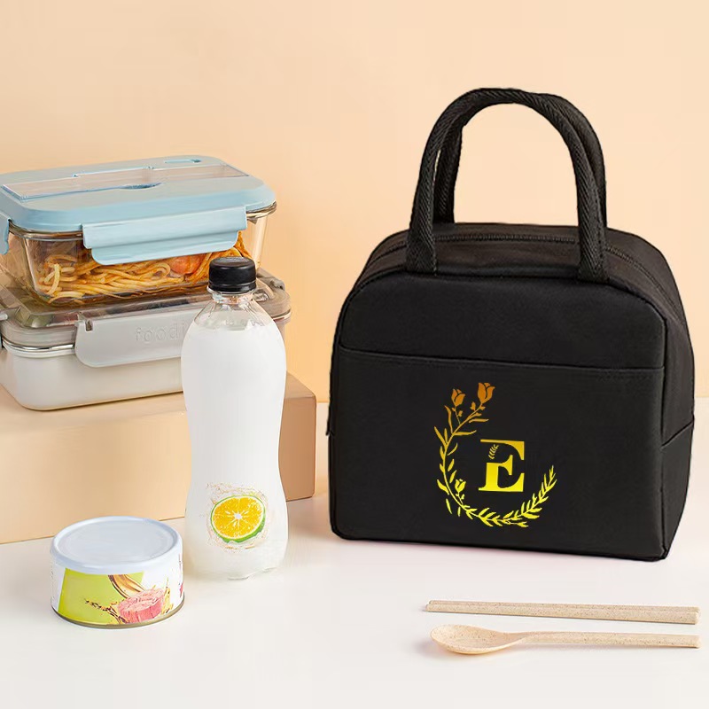 Bolsa aislante impresa transfronteriza Bolsa de almuerzo de trabajo Bolsa de hielo de papel de aluminio portátil Bolsa de almacenamiento de almuerzo para estudiantes Bolsa bento de picnic