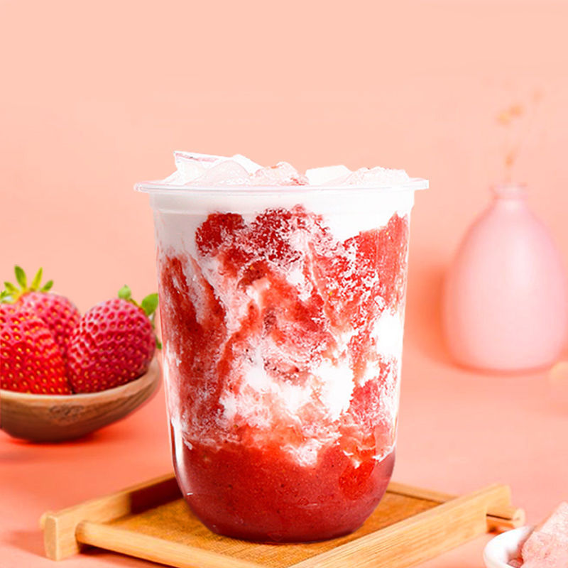 strawberry Jam Dun Huang commercial tea with milk Smoothie Ice porridge Dessert raw material wholesale Drum Pulp 5 wholesale