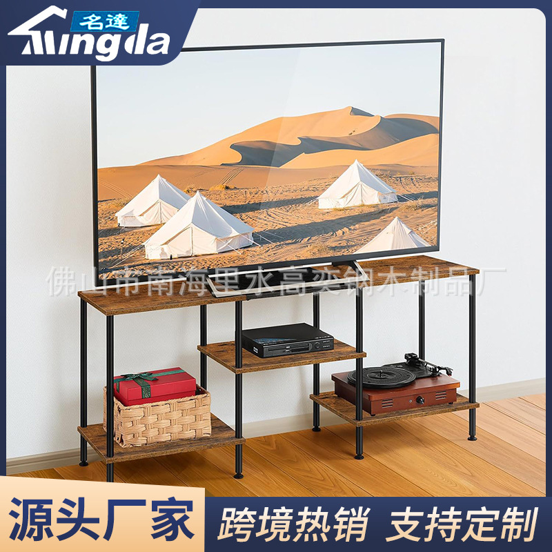 亚马逊客厅电视柜多层置物架收纳储物架阳台盆栽花架工具收纳架子