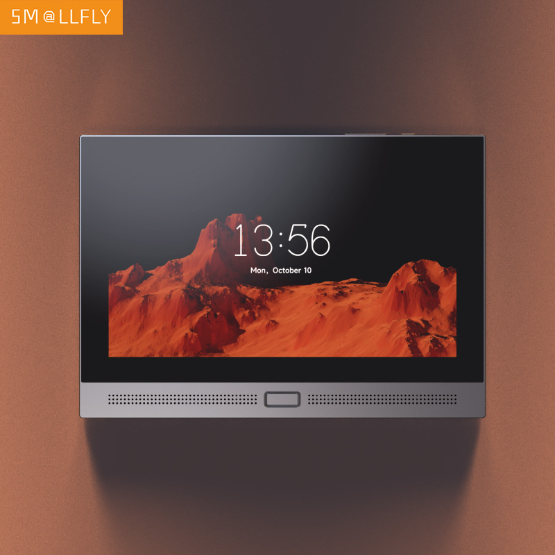 米锐家庭背景音乐主机 7寸全宅呼叫以太网蓝牙WIFI涂鸦智能中控屏