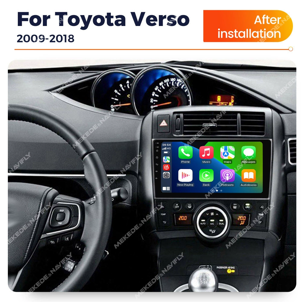 Подходит для Toyota Verso 2009-2018 Android экран большого размера центральный блок Bluetooth CarPlay