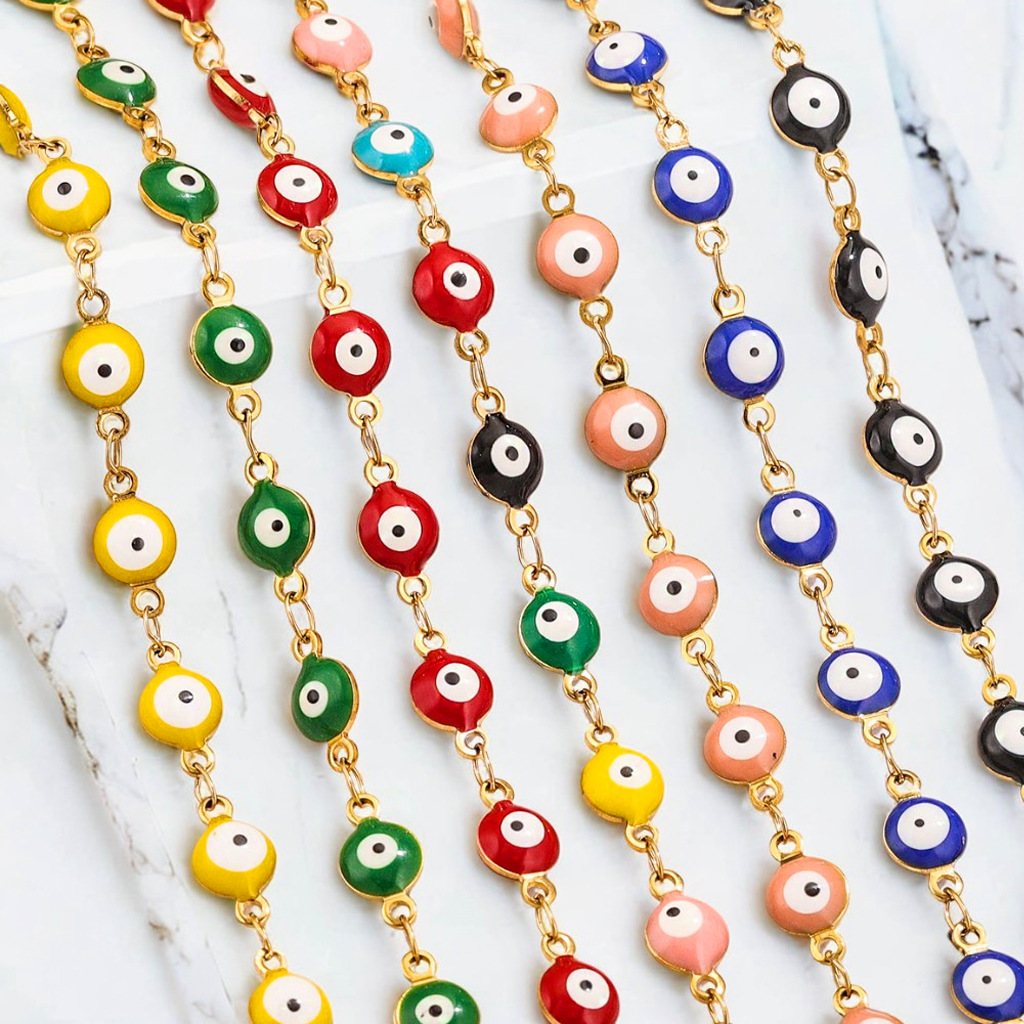 Eye Pattern 1 Piece 304 Stainless Steel 11*6mm 1m Jewelry Accessories