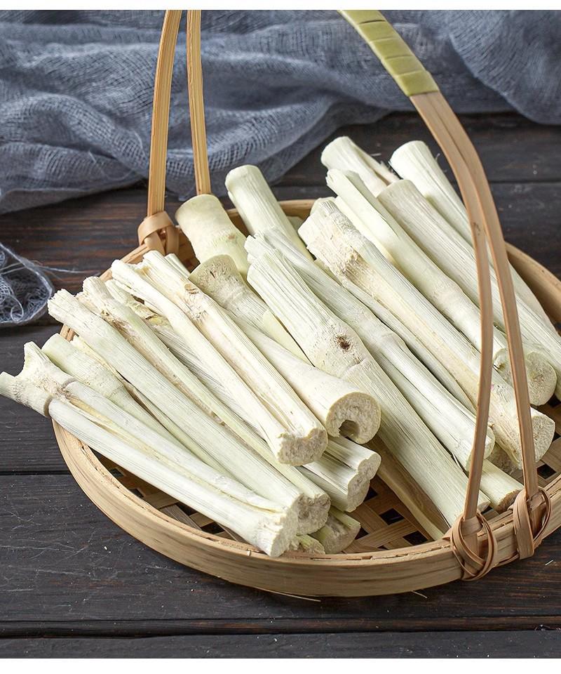 Dried Sugarcane Pieces Zhu Zhe Gan 500g Peeled Dehydrated Sweet Bamboo Cane for Herbal Tea and Soup quality and texture