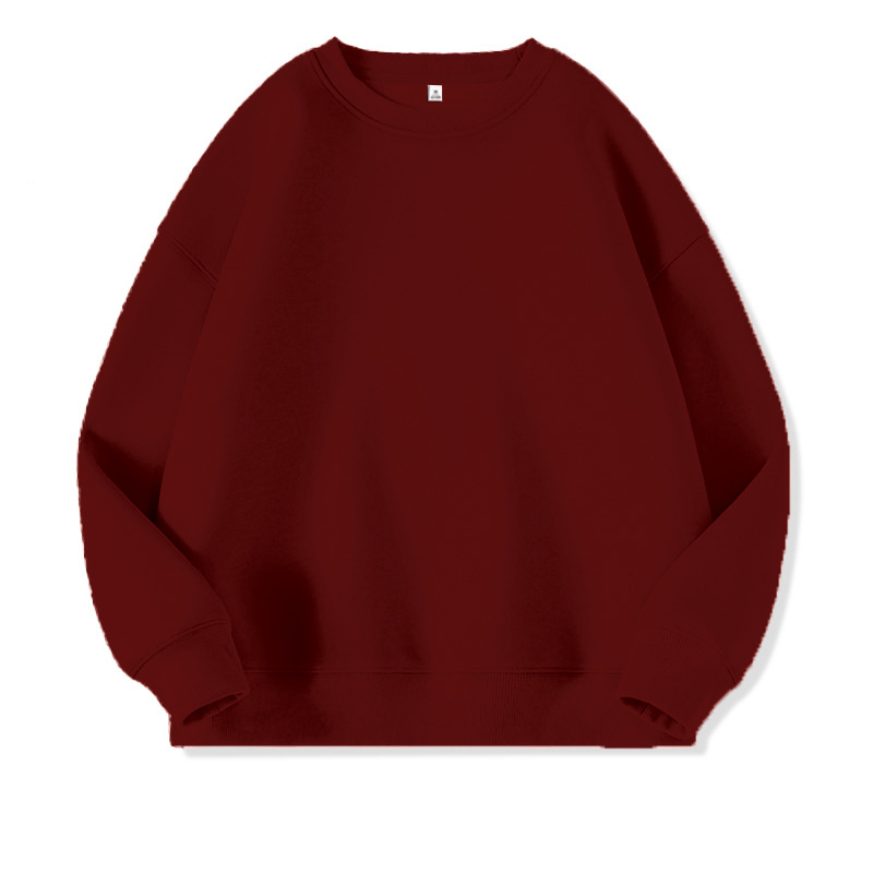 버건디 [2607] 라운드넥 맨투맨 [얇은스타일 350g]