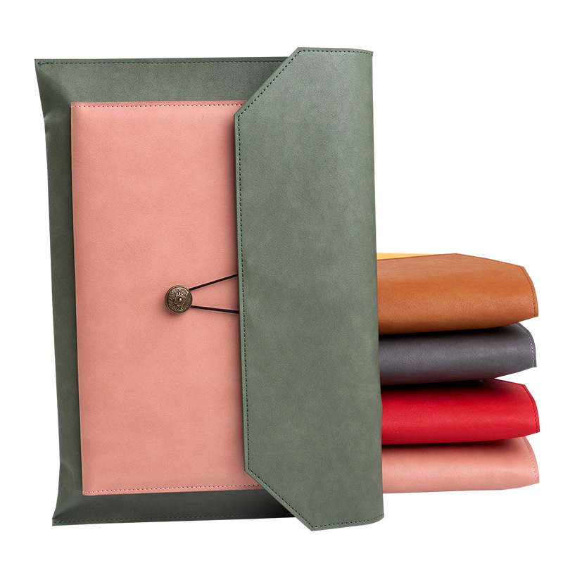 Bolsa de archivo de cuero especial transfronteriza Bolsa de archivo de papel A4 Bolsa de carpeta de archivos Información Maletín de negocios Bolsa de almacenamiento de facturas