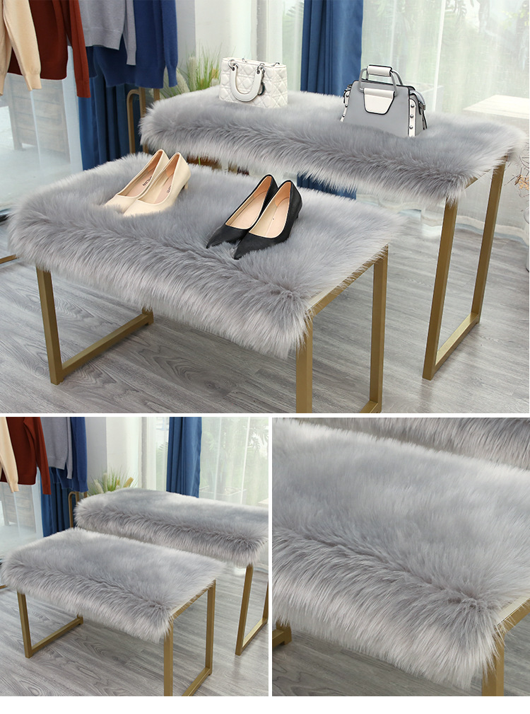 Audio Display Cabinet Fur Mat, Dressing Table Fur Mat, Floor Mat, New Year's Silk Wool Carpet, Room Floor, Computer Desk Fur Mat, Kang