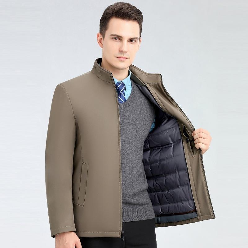 카키 23988 스탠드 칼라 지퍼 스타일