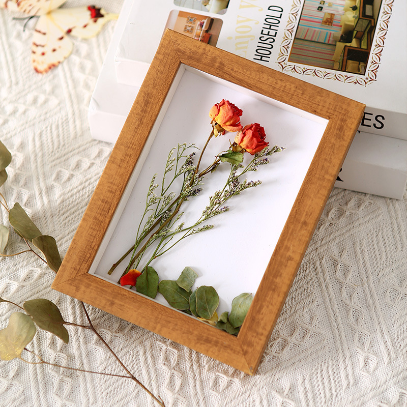 Hollow three-dimensional dried flower photo frame creative handmade diy paper soft pottery clay specimen 6 inch 7 picture frame square 6 A3a4 Hollow three-dimensional dried flower photo frame creative handmade diy paper soft pottery clay specimen 6 inch 7 picture frame square 6 A3a4