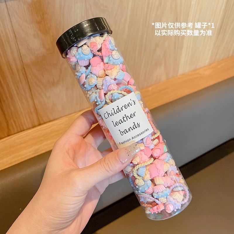 Flores de dibujos animados para niños pulgar anillo de cabello de cabello de niña elástica buena banda de cabello nuevo estilo coreano accesorios para el cabello de bebé