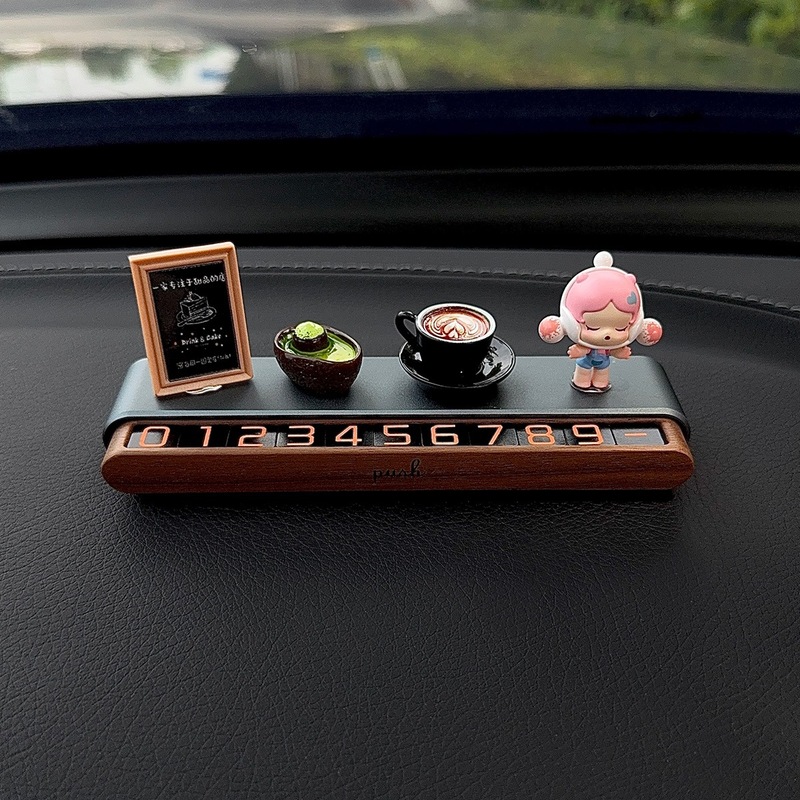 新しいバブルマート漫画車の一時駐車ナンバープレートクリエイティブ車内装飾車の移動ナンバープレート装飾|undefined