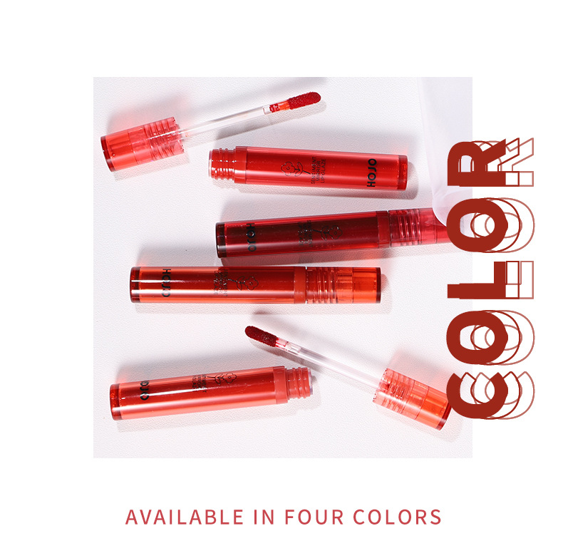 Makeup HOJO8109 Transparent Water Glow Mirror Glaze Lip Color and Moisturizing Student Style Non fading Lipstick_voghion.com