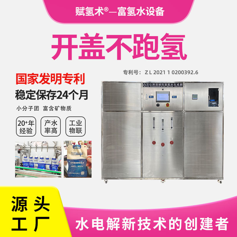 电解富氢水机小分子团碱性水设备弱碱性pH值供水厂富氢水设备