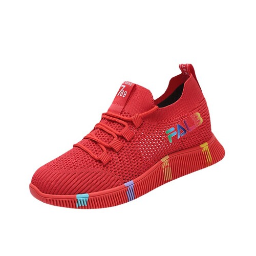 Spring 2024 New Women's Shoes Breathable Sports Shoes Mesh Interchangeable Red Shoes Soft Sole Office Work Mother Shoes