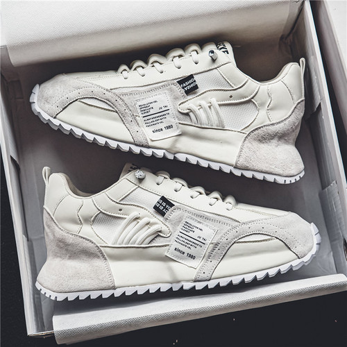 European men's shoes New winter breathable all-match sneaker casual shoes, height-increasing jogging shoes, men's shoes