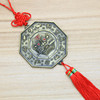 Colored square alloy yin and yang Taiji gossip mirror pendant pendant bite sword bite the sword of the zodiac signs home door head