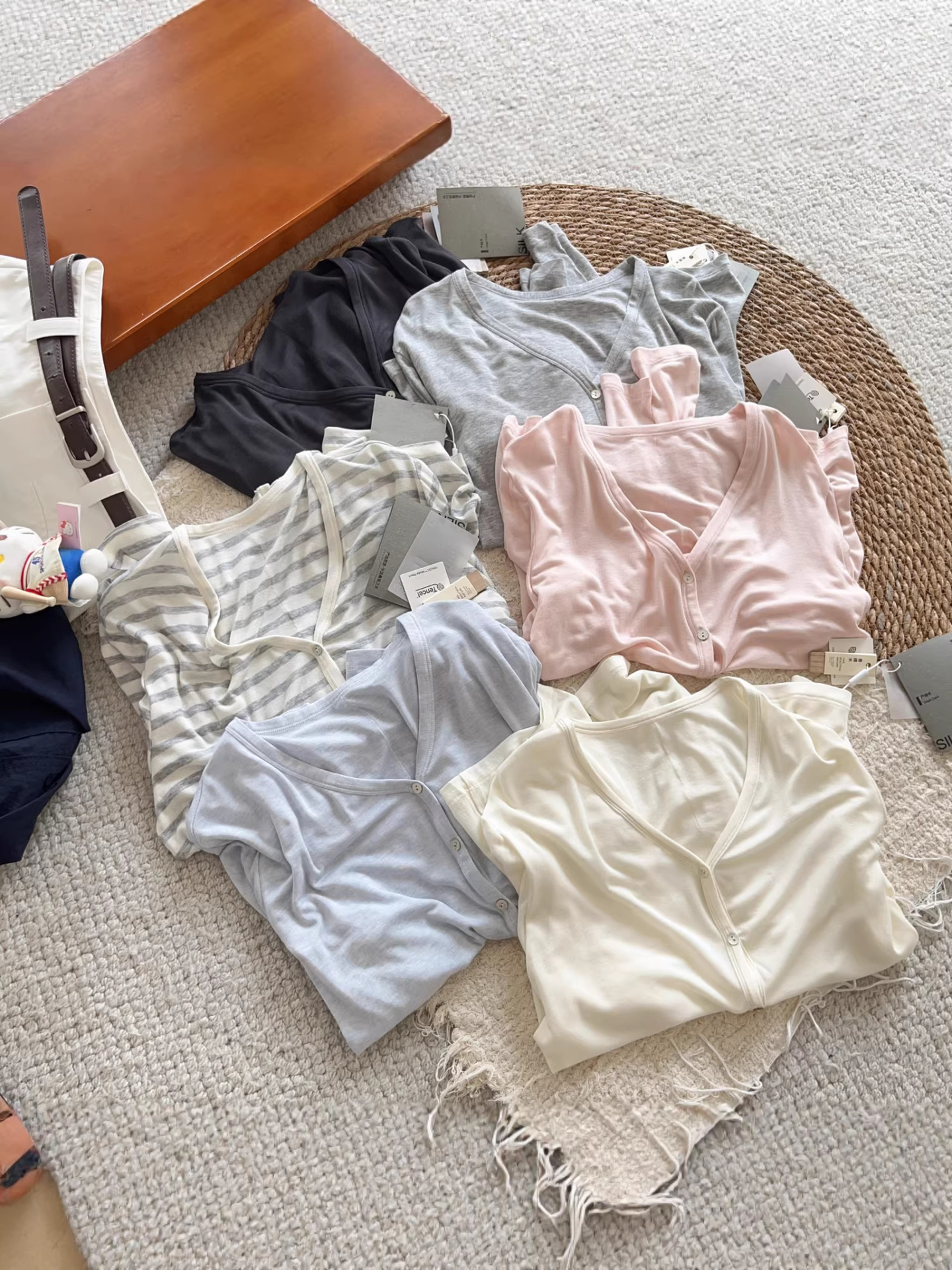 Silk woolen long-sleeve