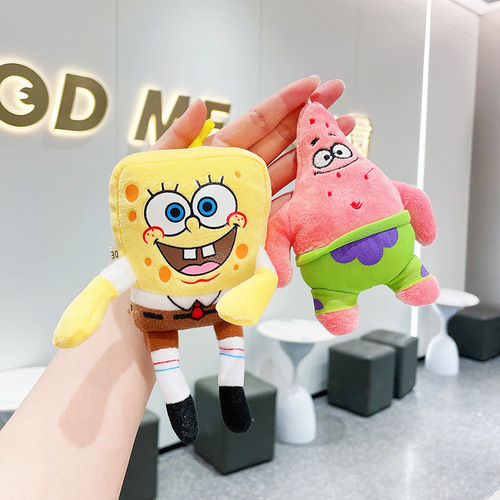 Star Dew Plush Pendant Spongebob Doll Doll Wholesale Rabbit Doll Keychain Plush Toy