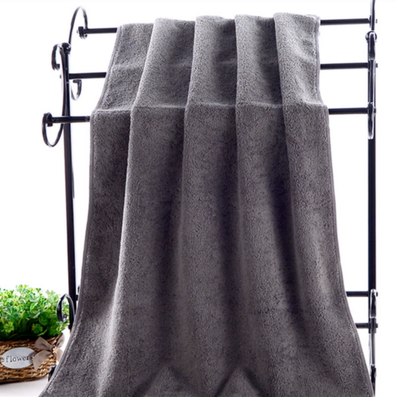 Dark white bath towel, increased thickness, for beauty salons