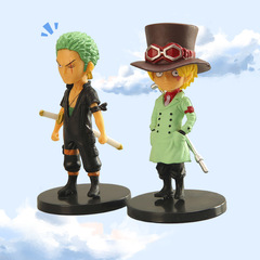 8 pieces of One Piece figure toys, anime trading cards, route flying Ace, Sabo, Sanji, Nami, Robin, display figurines