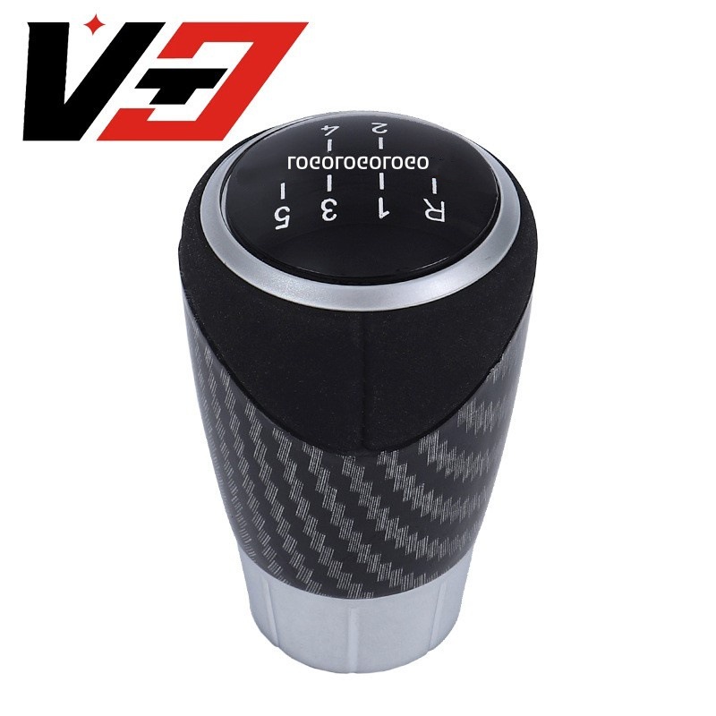 Cross-border hot sale suitable for BMW shift handball gear lever gear head carbon fiber suede auto parts