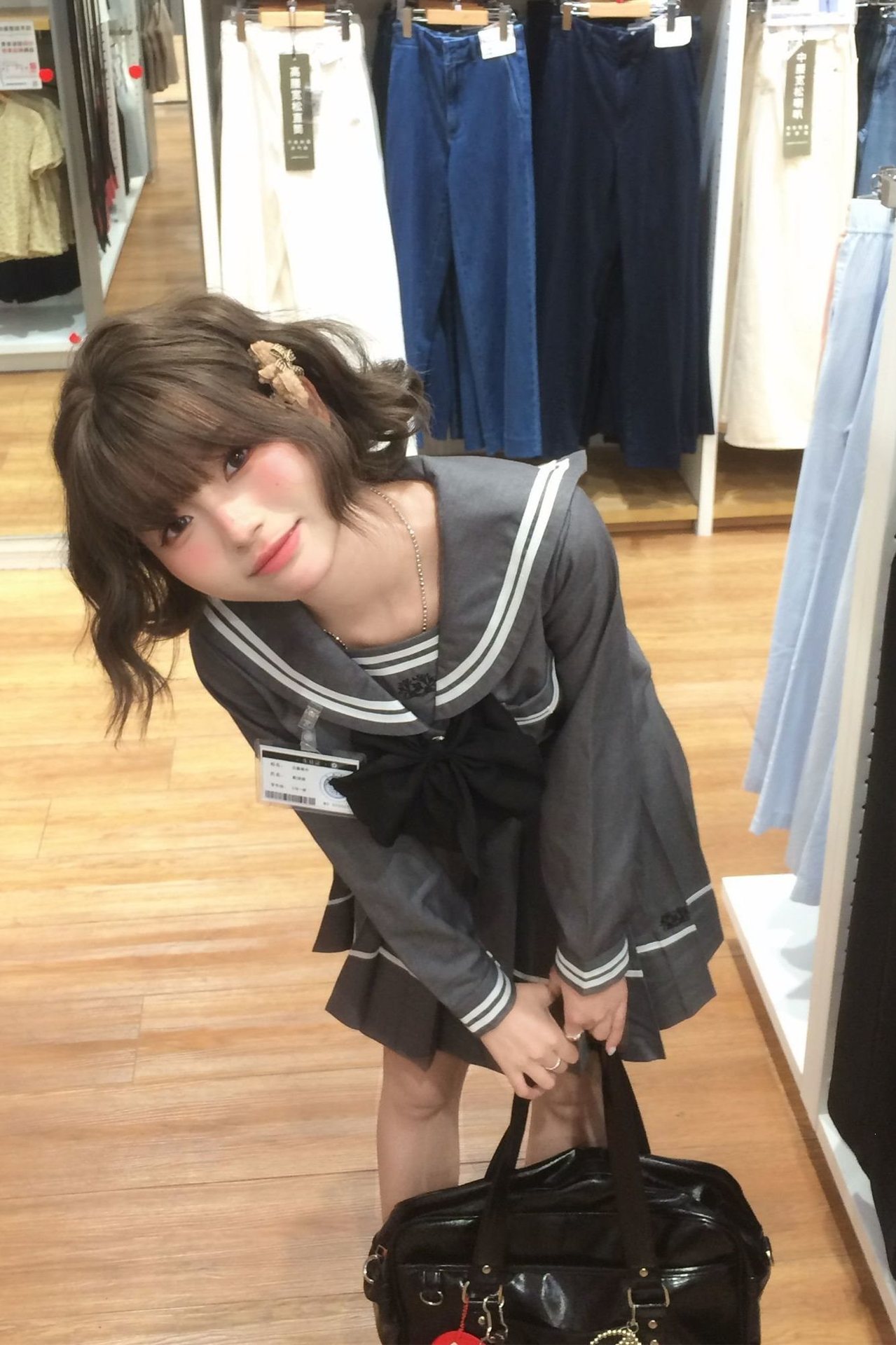 原创只余中JK制服裙日系春夏学院风长短袖水手服新款女