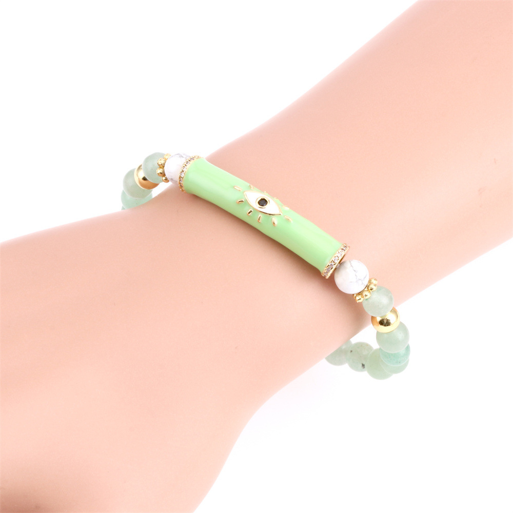 Fashion Eye Copper Enamel Bracelets 1 Piece
