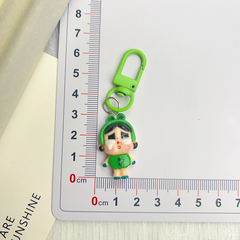 新しい涙人形キーホルダーかわいいビターベビー漫画車のキーチェーンペンダントファッションギフトバッグペンダント|undefined