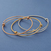 Bracelet with pigtail stainless steel, elastic jewelry, European style